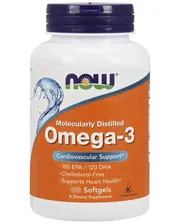 Омега-3 NOW Omega-3 1000 mg 100 softgels