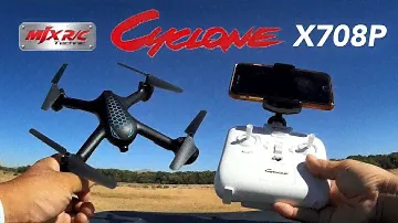 MJX X708P CYCLONE WiFi FPV RC Drone 720P Optical Flow HD Camera
