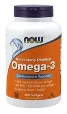 Омега-3 NOW Omega-3 1000 mg 200 softgels